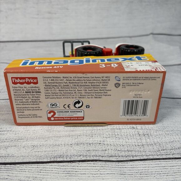 RESCUE ATV Fisher-Price Imaginext Mini Fig Mudding Fun Emergency 2010 New NOS - Picture 5 of 5
